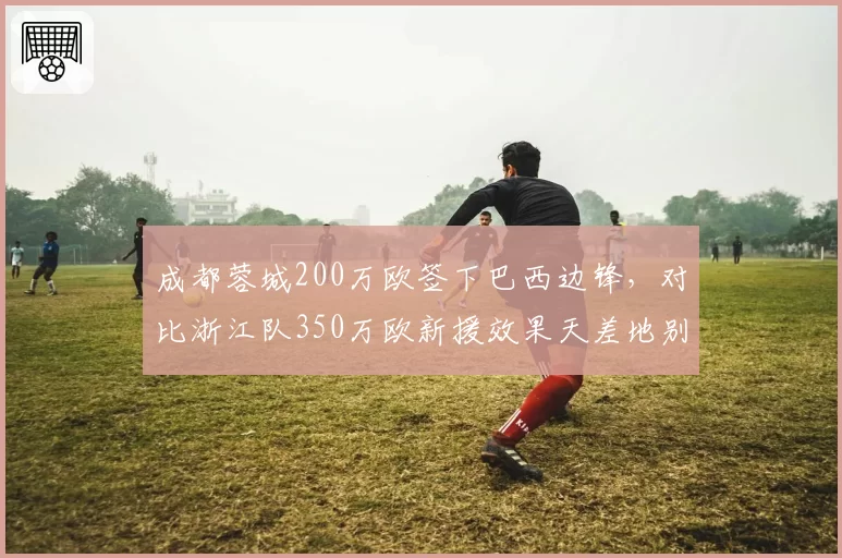 成都蓉城200万欧签下巴西边锋，对比浙江队350万欧新援效果天差地别